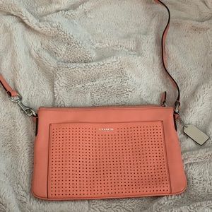 Coach coral crossbody bag